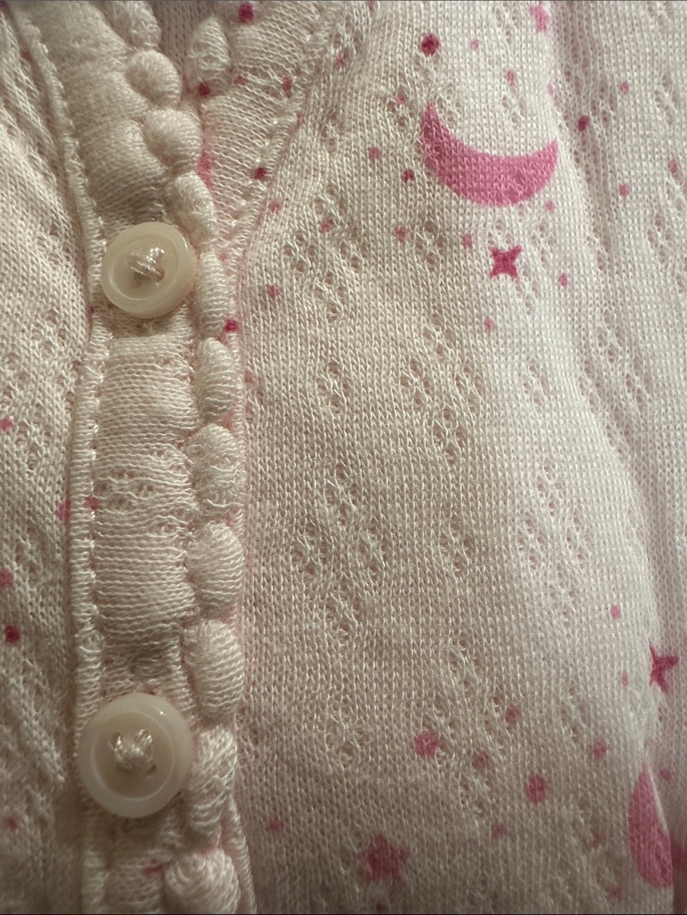 croft & barrow Pink Moon & Star Two-Piece Pajama Set - Picture 6 of 6